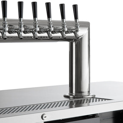 Beverage-Air Black Steel 12 Tap Kegerator Beer Dispenser