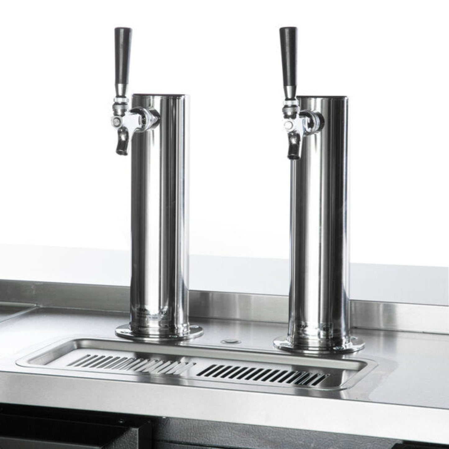 Beverage-Air Black 2 Single Tap Club Top Kegerator Beer Dispenser