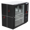 Black Glass Door Back Bar Refrigerator