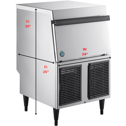 Hoshizaki 288 lbs/332 lbs Cubelet Ice Machine - Air Cooled Undercounter