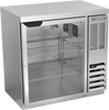 Stainless Steel Glass Door Back Bar Refrigerator