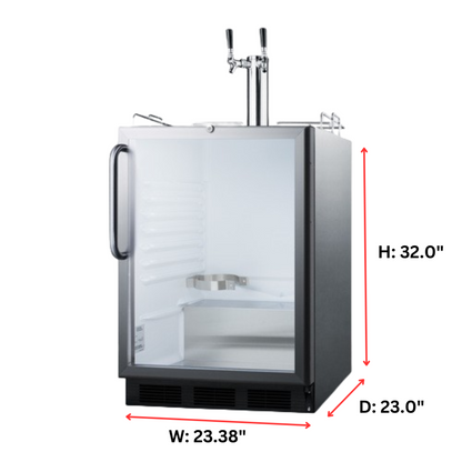 Summit 24" Wide ADA Compliant Built-In Kegerator