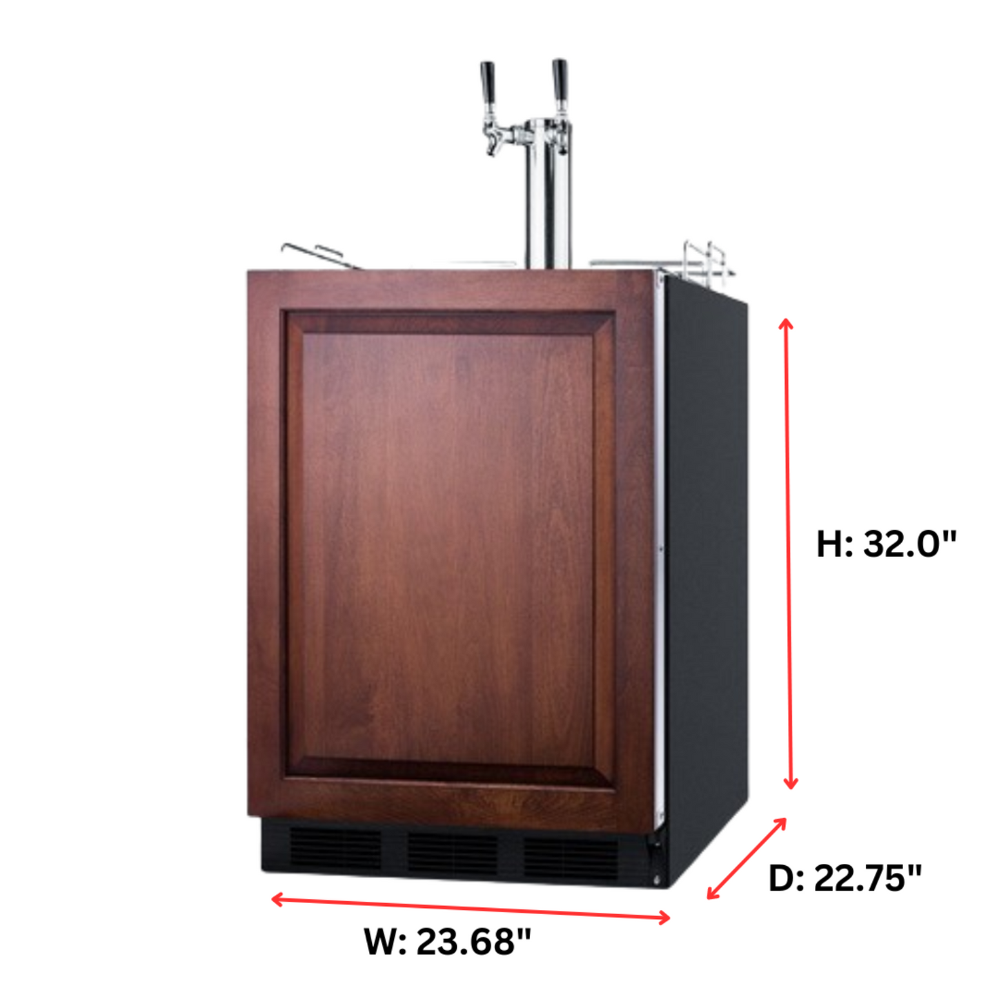 Summit 24" Wide Built-In Kegerator, ADA Compliant (Panel Not Included)