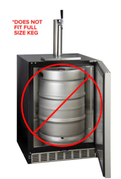 Kegco 24" WIDE STAINLESS STEEL ADA KEGERATOR